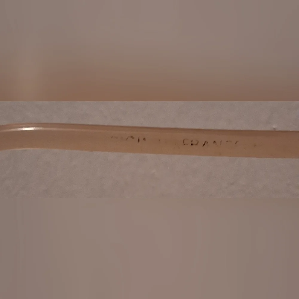 SUPER RARE Vintage 70s Ted Lapidus Brigitte Bardot Peach Retro Sunglass Frames